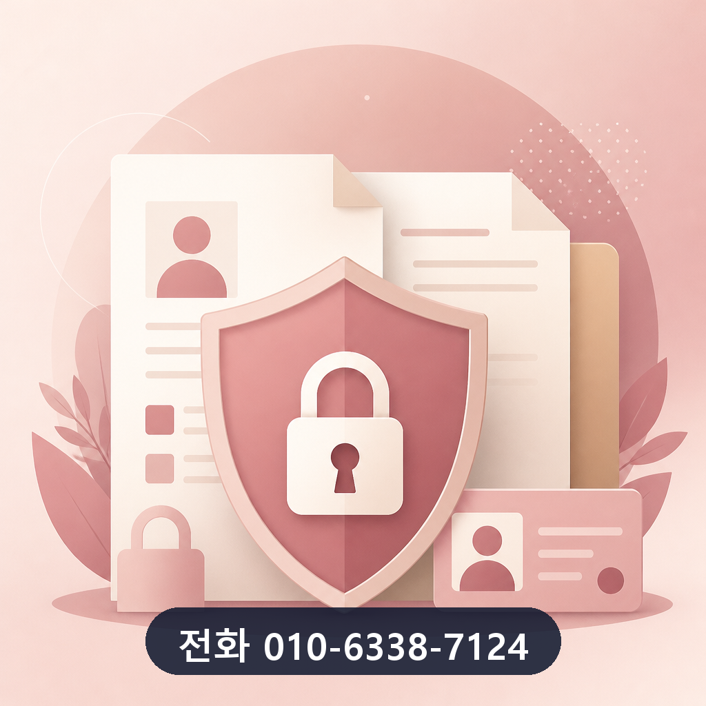 카드 한도 현금화 개인정보 보호 이미지